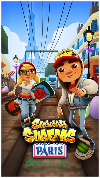 Subway Surfers cho Android1.37.0Game lướt ván trên đường ray cho Android
